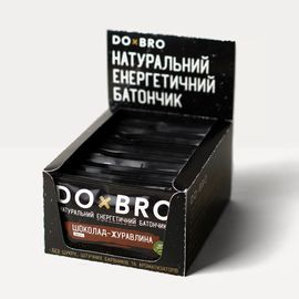 Натуральні батончики без цукру Шоколад-журавлина 12 шт х 45 г, фото 1