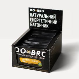 Натуральні батончики без цукру Абрикос-лимон 12 шт х 45 г, фото 1