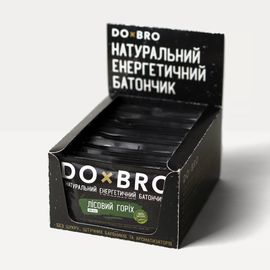 Натуральні батончики без цукру Лісовий горіх 12 шт х 45 г, фото 1