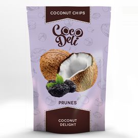 Кокосові чіпси, Чорнослив 30гр., фото 1