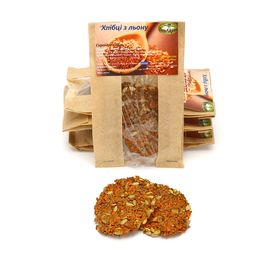 Хлебцы из пророщенного льна с морковью, фото 1