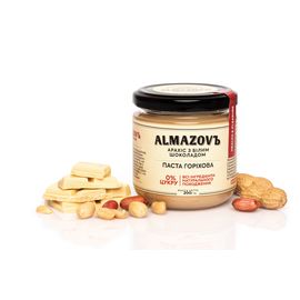 Паста горіхова арахіс з білим шоколадом 0% цукру, фото 1