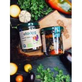 Овощи гриль в масле органические 300г, фото 1