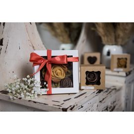 Подарунковий набір з пастили у вигляді п`яти фруктових роз, фото 1