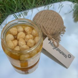 Мед бджолиний натуральний різнотрав&#039;я і соняшник з лісовим горіхом. 200 мл., фото 1