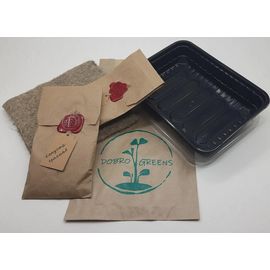 Готовий набір для вирощування мікрозелені Капуста Червона із 2 врожаїв, фото 1