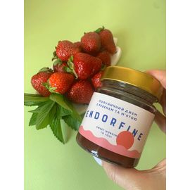 Полуничний джем з ревінем та м&#039;ятою 234 г Endorfine, фото 1
