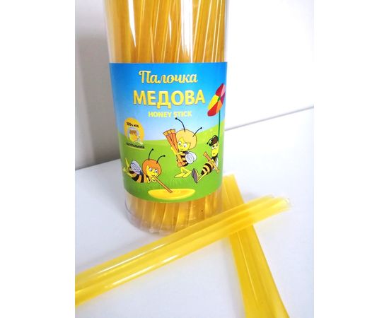 Паличка медова «НЯМКА» (медовий стік), 100 шт ЭКО-МедОК, фото 1 Паличка медова «НЯМКА» (медовий стік), 100 шт ЭКО-МедОК, фото 1