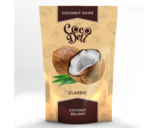 Кокосовые чипсы, Classic 30гр. Coco Deli, фото 1 Кокосовые чипсы, Classic 30гр. Coco Deli, фото 1