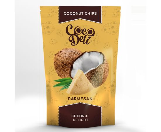 Кокосовые чипсы, Пармезан 30гр. Coco Deli, фото 1