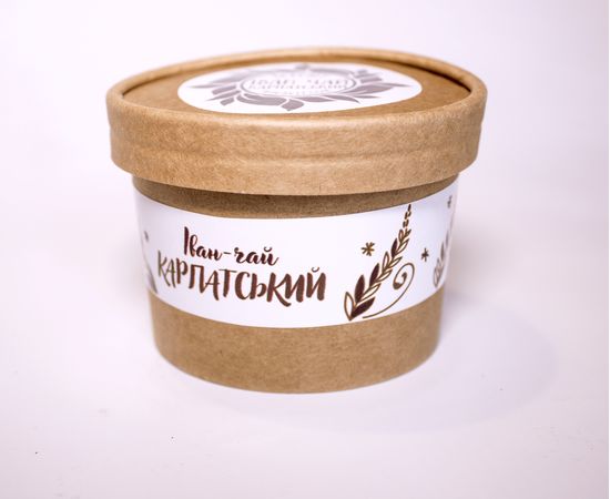 Іван-чай Карпатський (ферментований іван чай) у крафт-стакані 50 г. ТМ Всесвіт, фото 1