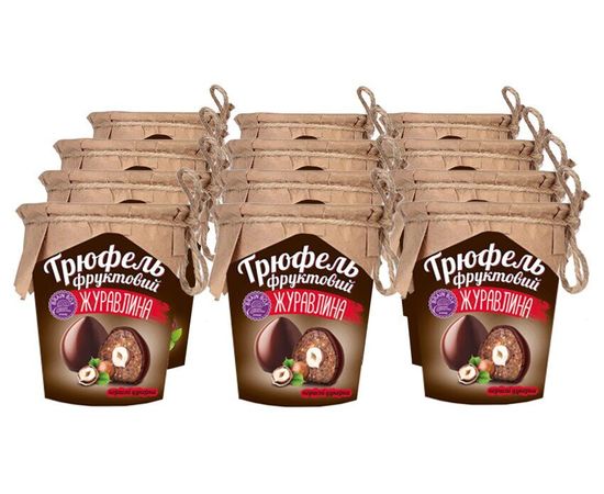 &quot;Трюфель фруктовый - клюква&quot; (Цена за 12 стаканчиков) BRAIN BOX, фото 5