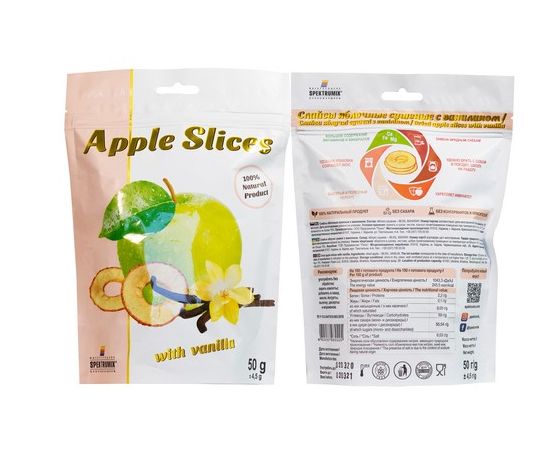 Слайси яблучні з ваніллю 50г Spektrumix, фото 1