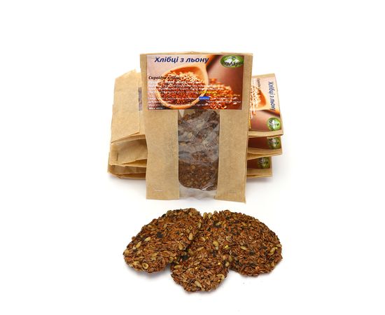 Хлебцы из пророщенного льна с грибами ЭкоЛарец, фото 1