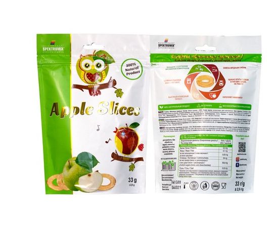 Слайсы яблочные 33г Spektrumix, фото 1