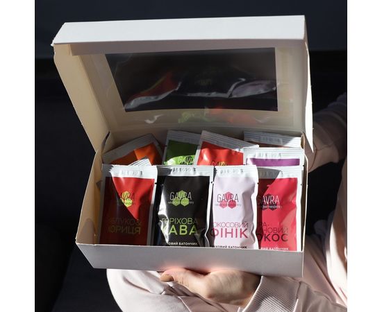 Набор натуральных батончиков  16 шт GAVRA, фото 1 Набор натуральных батончиков  16 шт GAVRA, фото 1