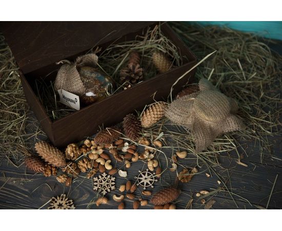 Мед бджолиний натуральний різнотрав'я і соняшник з горіхами (асорті) в подарунковій коробочці. 400 мл. Медолапка, фото 1 Мед бджолиний натуральний різнотрав'я і соняшник з горіхами (асорті) в подарунковій коробочці. 400 мл. Медолапка, фото 1