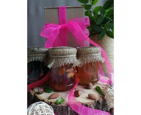 Медова коробка «Подарунок коханій», 1 кг ЭКО-МедОК, фото 1