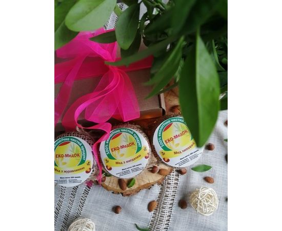 Медова коробка «Подарунок коханій», 1 кг ЭКО-МедОК, фото 2