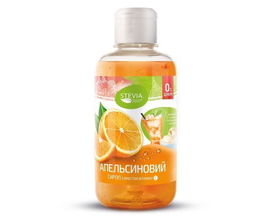 Сироп со стевией &quot;Апельсин&quot; (без сахара) ТОВ &quot;Гудвил-Инвест&quot;, фото 1