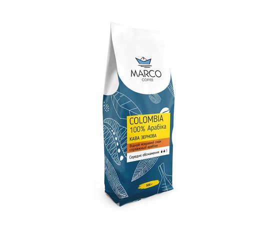 Columbia 0.500 кг 100% арабика Marco coffee, фото 1 Columbia 0.500 кг 100% арабика Marco coffee, фото 1
