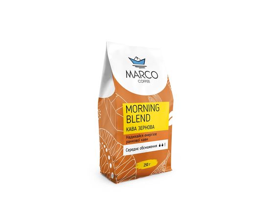 Morning blend 0.250 кг 70% арабіка 30% робуста Marco coffee, фото 1