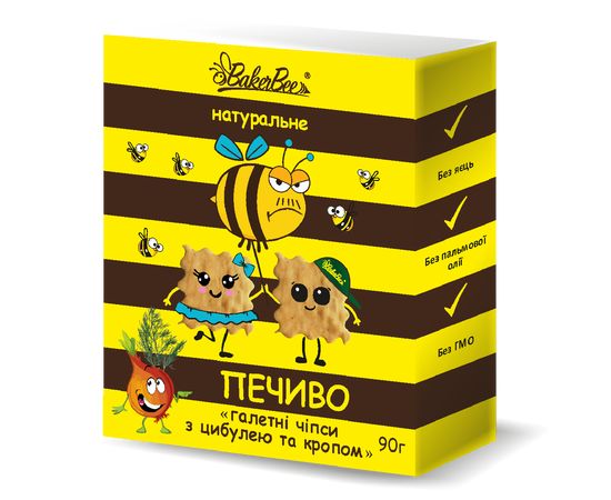 Натуральные галетные чипсы с луком и укропом ТОВ &quot;СВІТ ЕКО ЛАЙН&quot;, фото 1