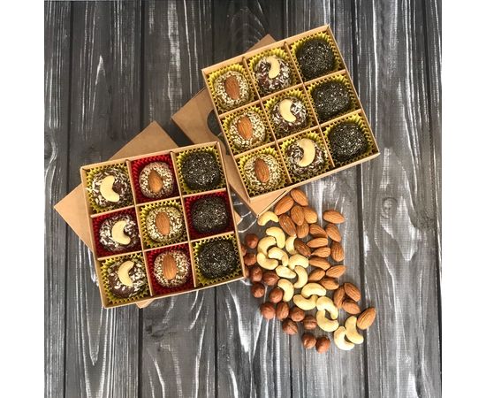 Натуральные и полезные конфеты из сухофруктов и орехов без сахара 180 г Victoria Premium Product, фото 2