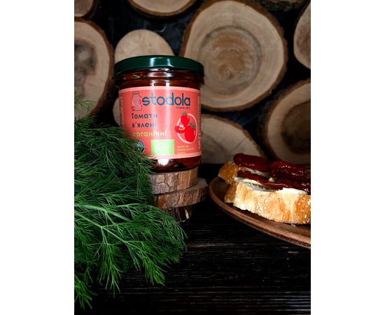 Томаты вяленые в масле органические 300г Stodola Organic Farm, фото 2