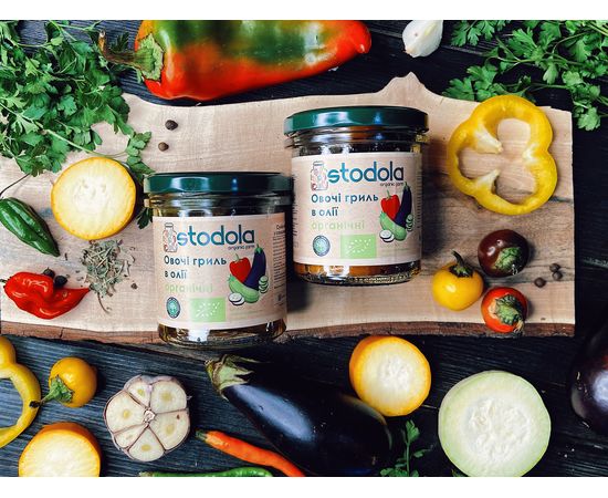 Овочі гриль в олії органічні 300г Stodola Organic Farm, фото 2 Овочі гриль в олії органічні 300г Stodola Organic Farm, фото 2