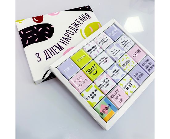 Шоколадный набор Big &amp;quot;З днем народження&amp;quot; Papadesign, фото 2