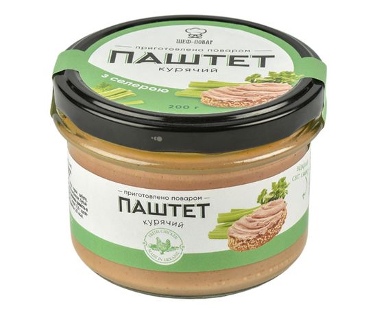 Паштет куриный с сельдереем ТМ &quot;Шеф-повар&quot;, фото 1