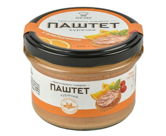 Паштет куриный с апельсином ТМ &quot;Шеф-повар&quot;, фото 1