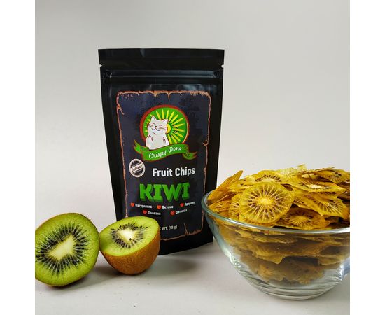 Фруктовые чипсы КИВИ 20 гр. CrispyDone, фото 2