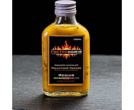 Соус гострий хабанеро &quot;Пікантний персик&quot; 100 мл. Gostronomia, фото 1
