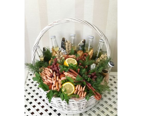 Кошик з креветками і ковбасками PrivetBuket, фото 1
