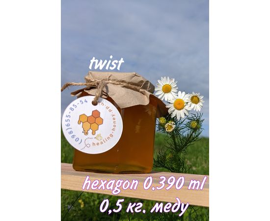 соти 0,390 мл. (0,5 кг.) Цілющий мед, фото 1