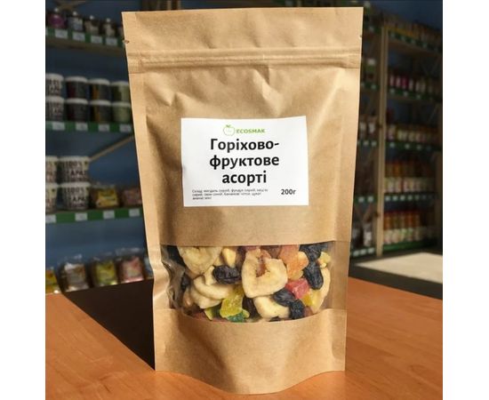 Микс Орехово-фруктовое ассорти, 100г Ecosmak, фото 1