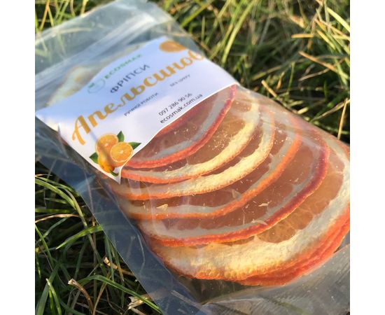 Фруктовые чипсы из апельсина 25г Ecosmak, фото 1