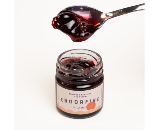 Вишневе варення з волоським горіхом Endorfine jam, фото 3