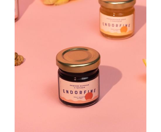 Вишневе варення з волоським горіхом Endorfine jam, фото 4