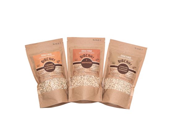 Вівсяні пластівці з льоном та гарбузовим насінням Sparrow MILL, фото 2